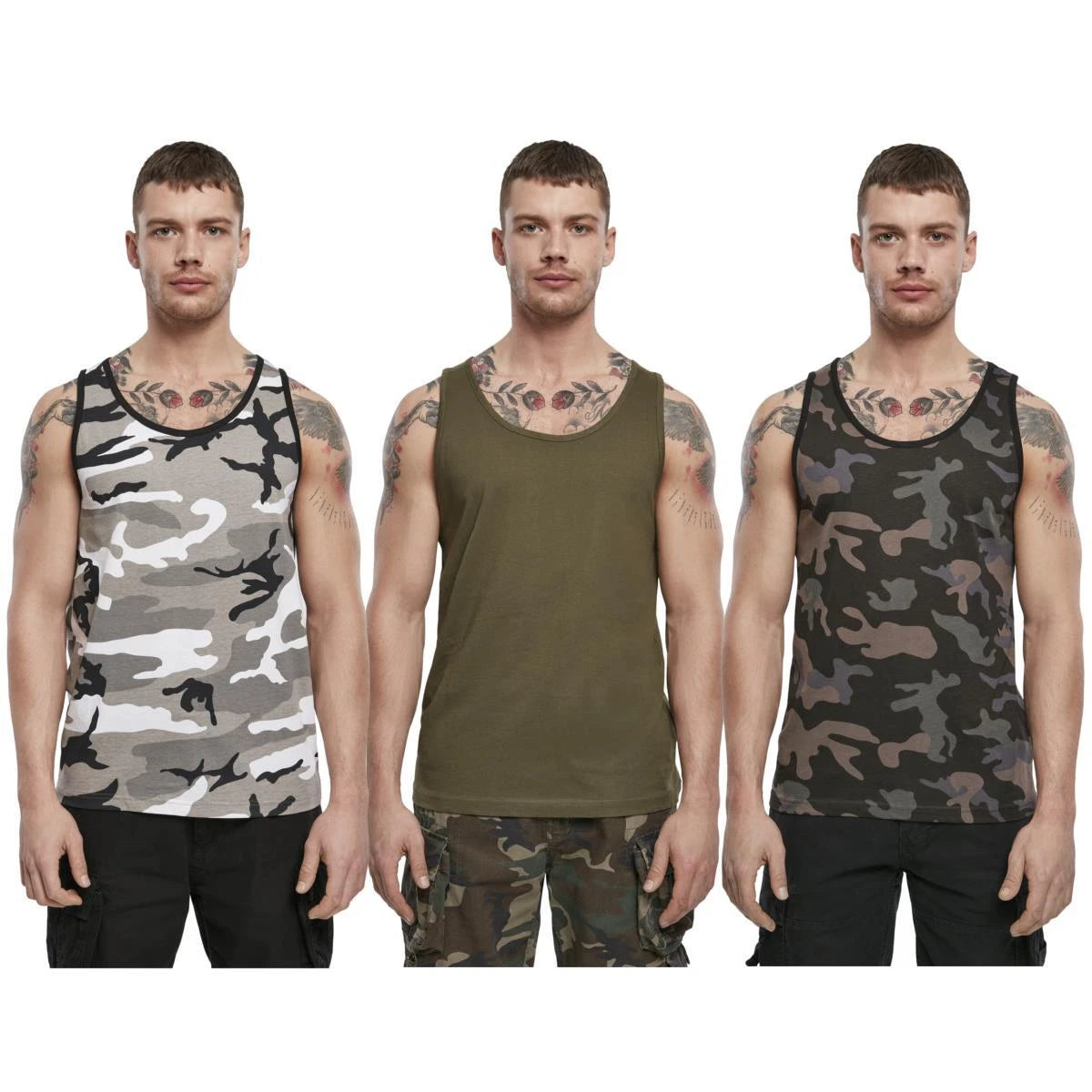 Brandit tank top shirt top shirt camouflage basic sport airy men 100% CO