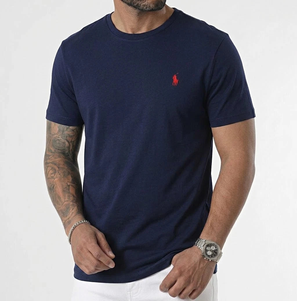 Polo Ralph Lauren Men's Cotton T-shirt Navy Colour