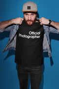 Official Photographer Tshirt Wedding Event Birthday Photography Uniform Business