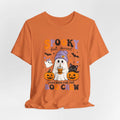 Spooky but Sweet Boo Crew T-Shirt | Halloween Ghost Cat Pumpkins