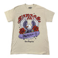Popular Poison Savage Los Angeles Skate Tan T-Shirt M Streetwear Y2K Skater
