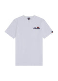 ellesse Men's Voodoo Short Sleeve T-Shirt, Classic Logo Cotton Tee, White