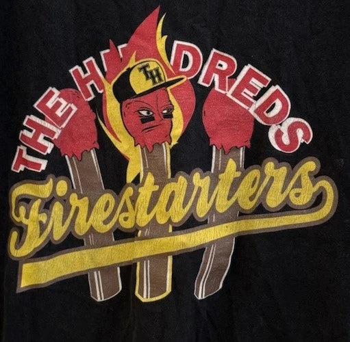 The Hundreds Y2K  Firestarters Mens Black T Shirt Size M USA Made