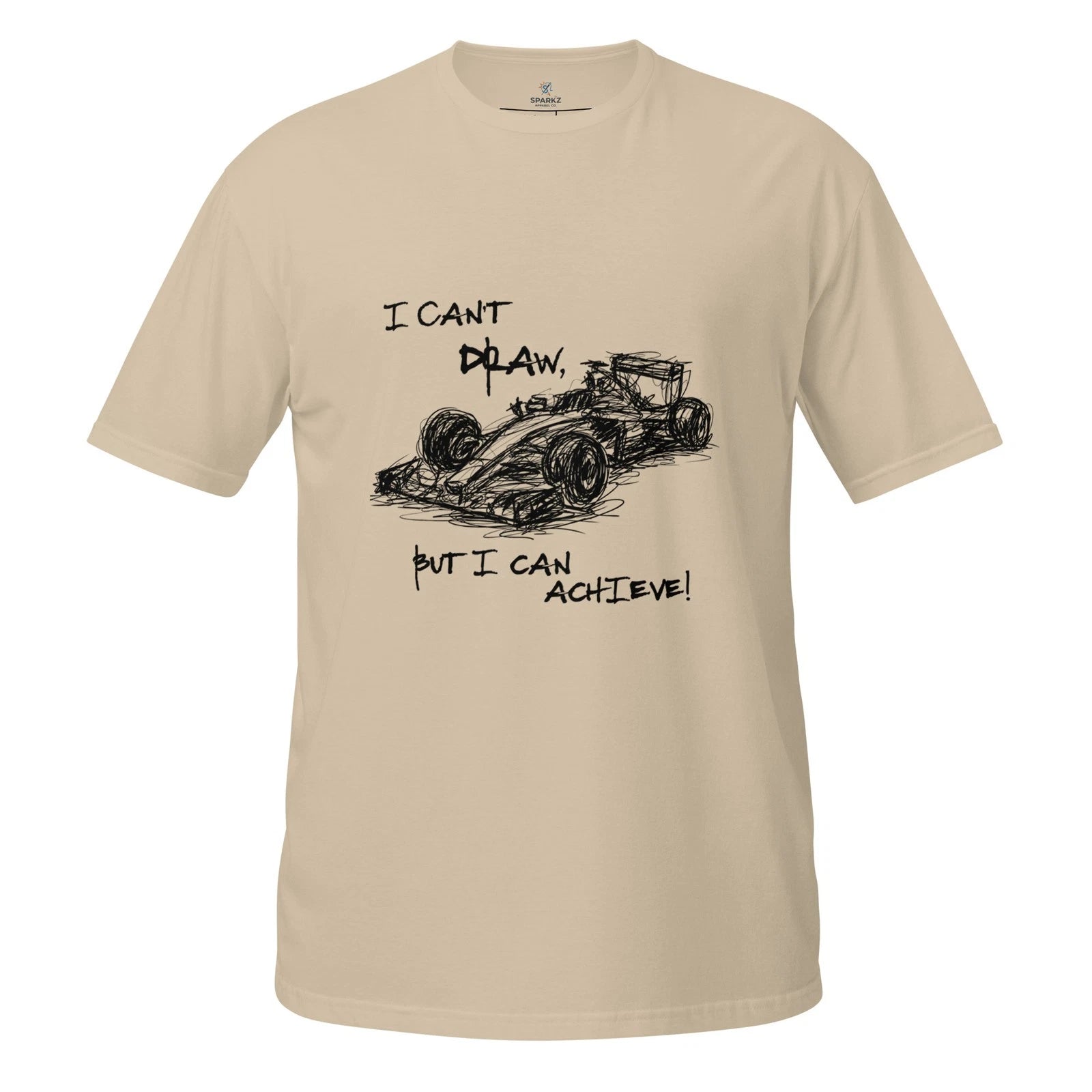 Abstract Racing Car Sketch T-Shirt - Streetwear Design