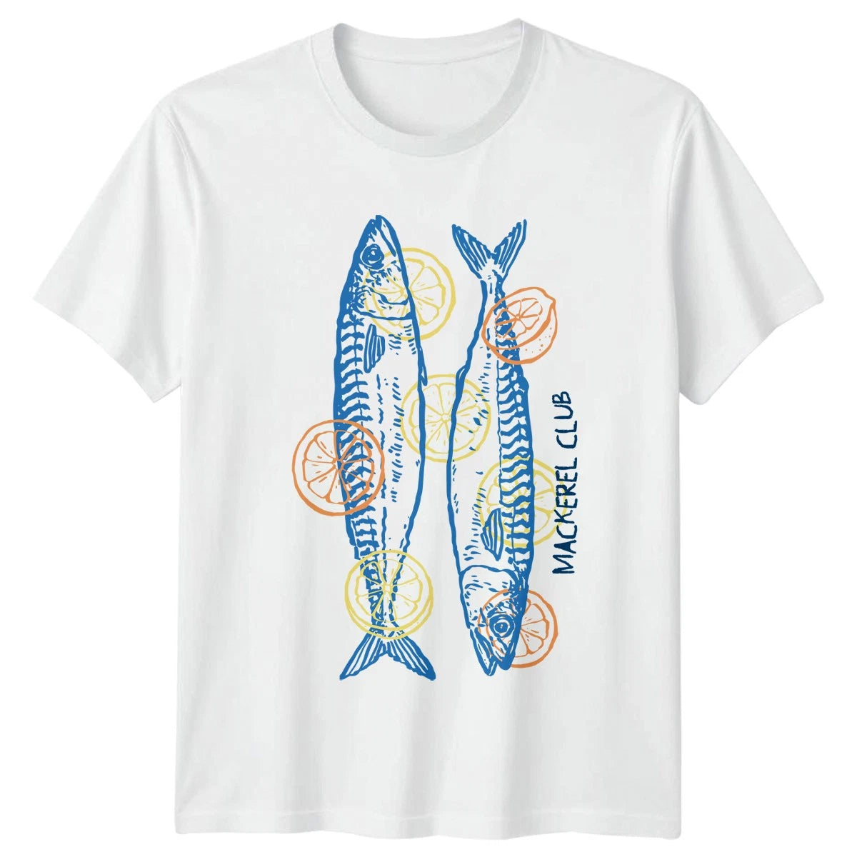 Mackerel Club T-Shirt Fishing Enthusiast Fathers Day Gift For Him And Her