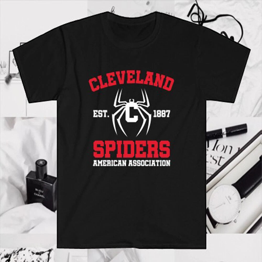 Cleveland Spiders Est 1887 Men's Black Size S to 5XL