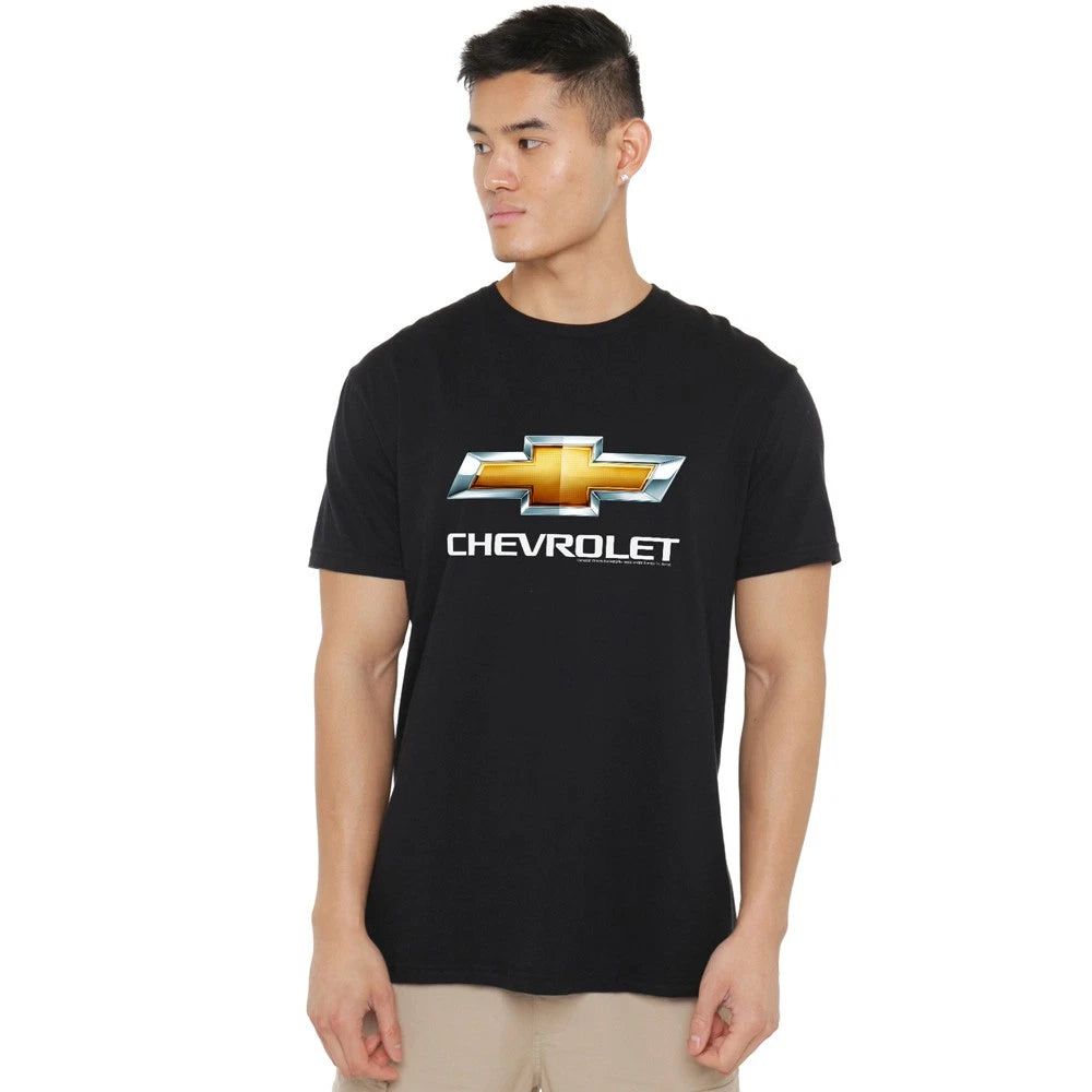 Chevrolets Chevy Bowtie Stacked T-Shirt S-5XL, Black