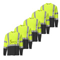 Hi Vis Safety Shirts for Men Reflective,High Visibility Yellow Work T-Shirt S...
