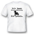 Ive been social distancing for years motorcycle dirt bike black or white tee