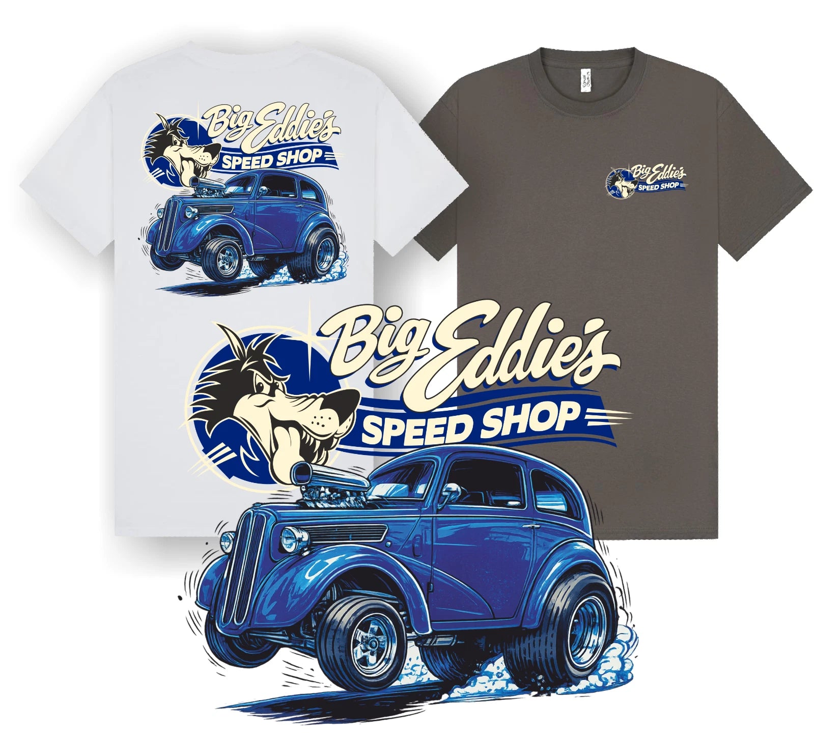 Big Eddies Ford Pop T Shirt Classic Hot Rod Graphic Retro Design S-5XL 00111