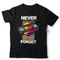 Never Forget VHS TShirt Unisex Funny Retro Cassette 80s 90s Birthday Gift Gen X