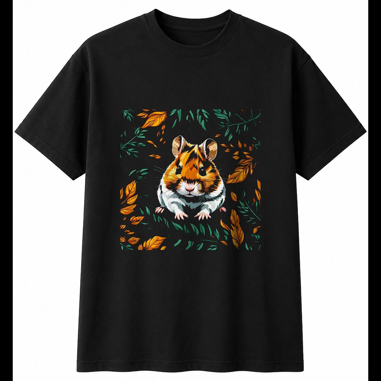 Graphic Roborovski Hamster in Nature Mens T-Shirt Cute Kawaii Adorable Novelty