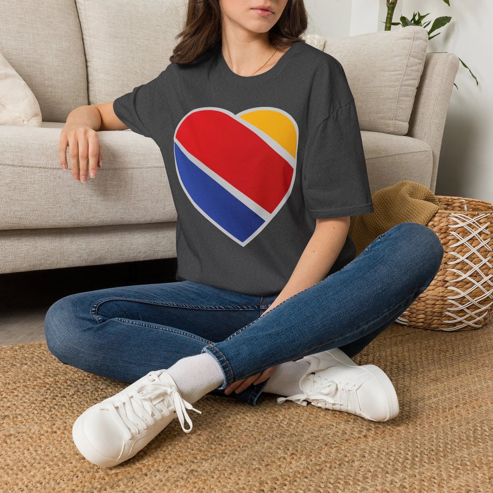 Southwest Airlines Heart Logo T-shirt, SWA Tee
