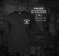 Blackwater templar knight danger shot  -  Custom front and back tee