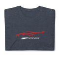 Softstyle T-Shirt For Chevrolet Corvette C8 Z06 Red Car Owners Birthday Gift