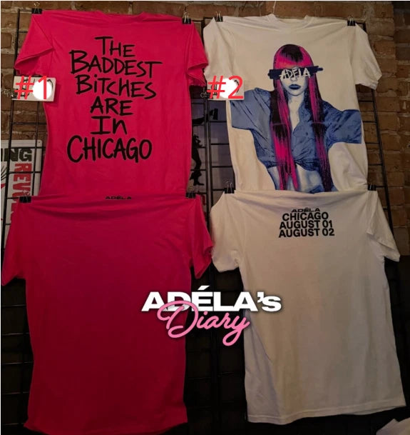 Adela Shirt Chicago August 01 02 Concert Tour 2026 Reprint