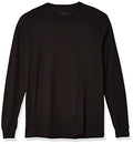 Soffe Men's Long-Sleeve Cotton T-Shirt Small Black