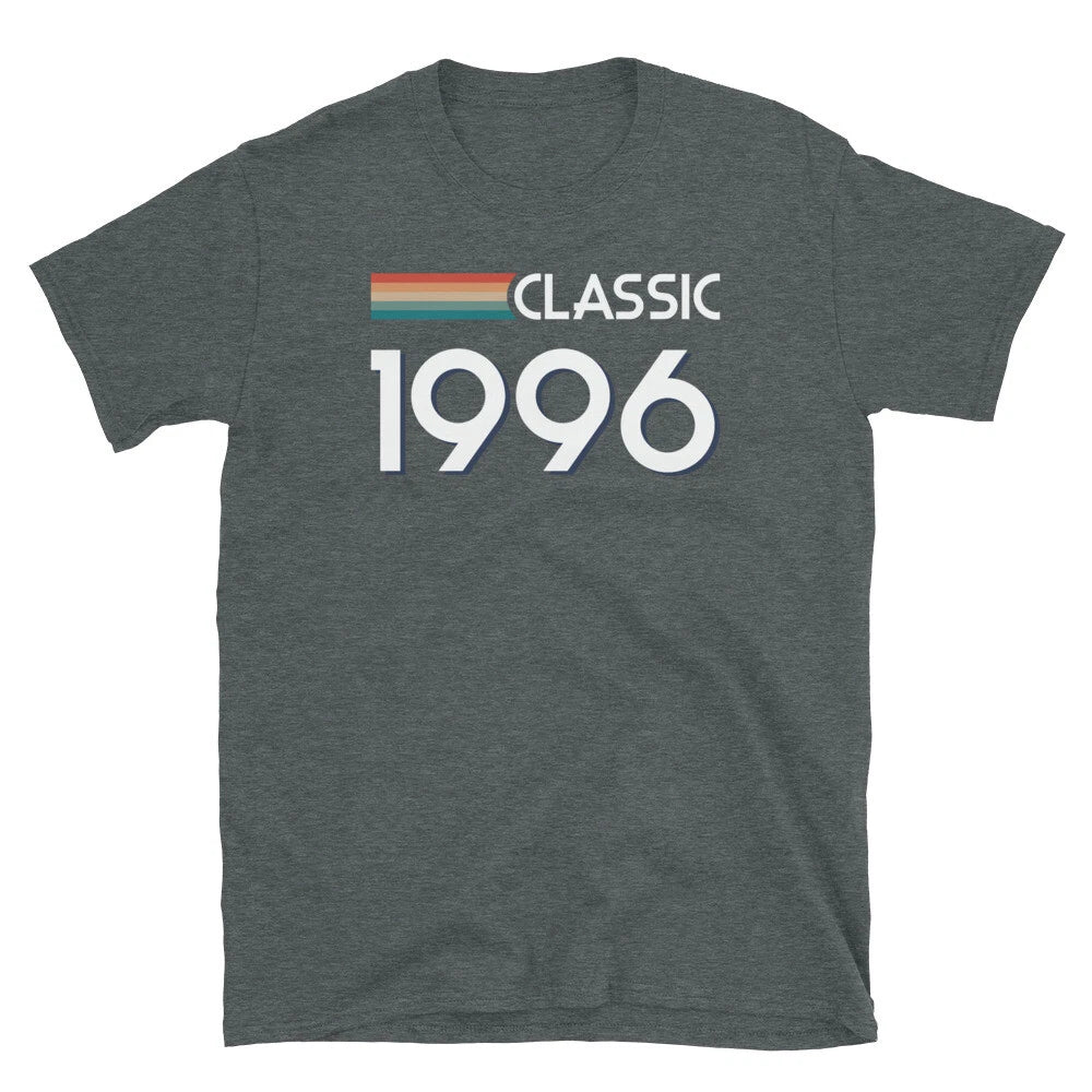 Classic Retro Inspired Graphic Birthday 1996 Vintage Short-Sleeve Unisex T-Shirt