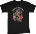 American Legend Sasquatch Funny T-shirt Mens Graphic Tees Dad Gifts Fathers Day