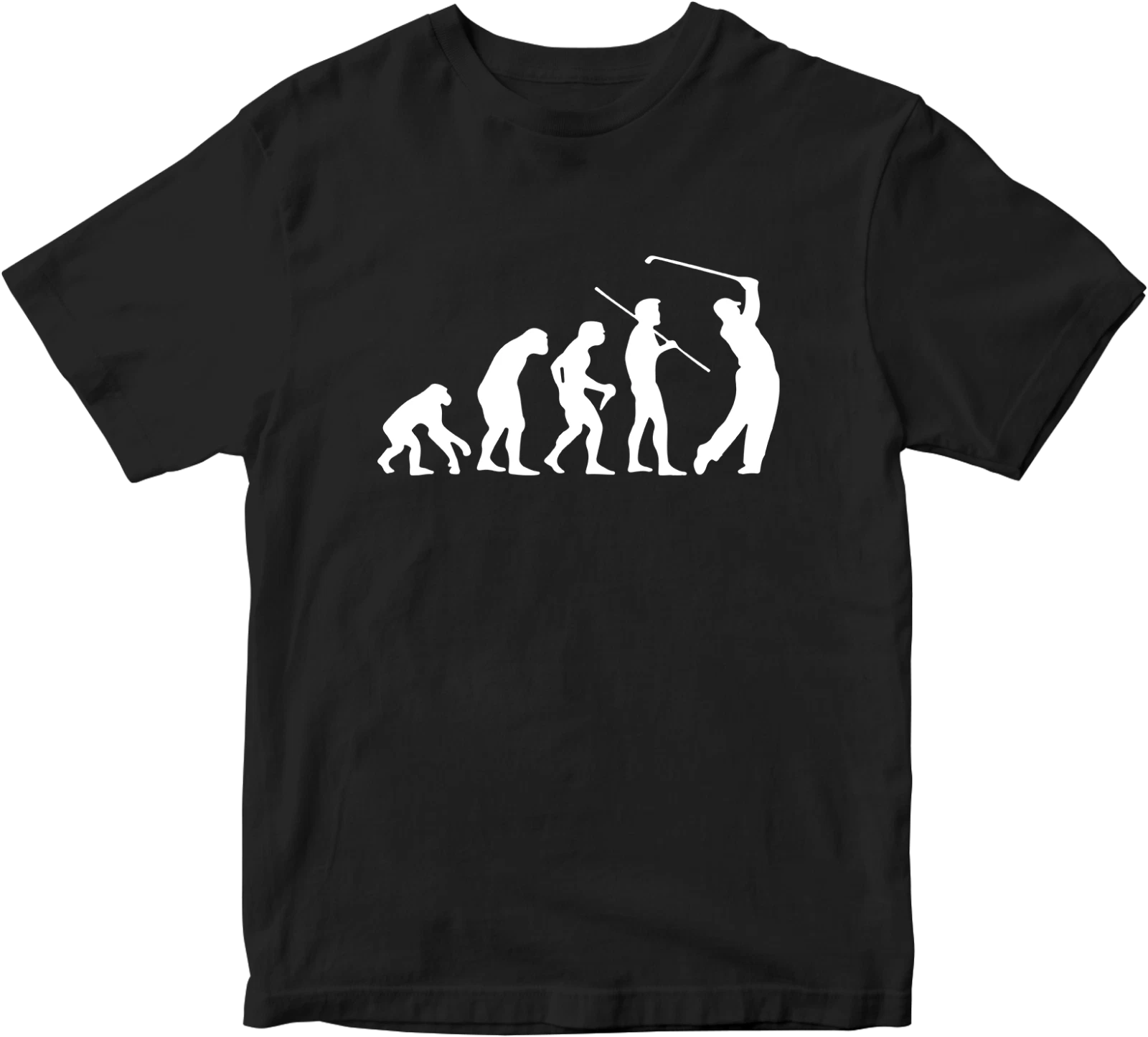 Evolution of Man T-shirt Novelty Funny Joke Sports Player Golf Men Vintage Top