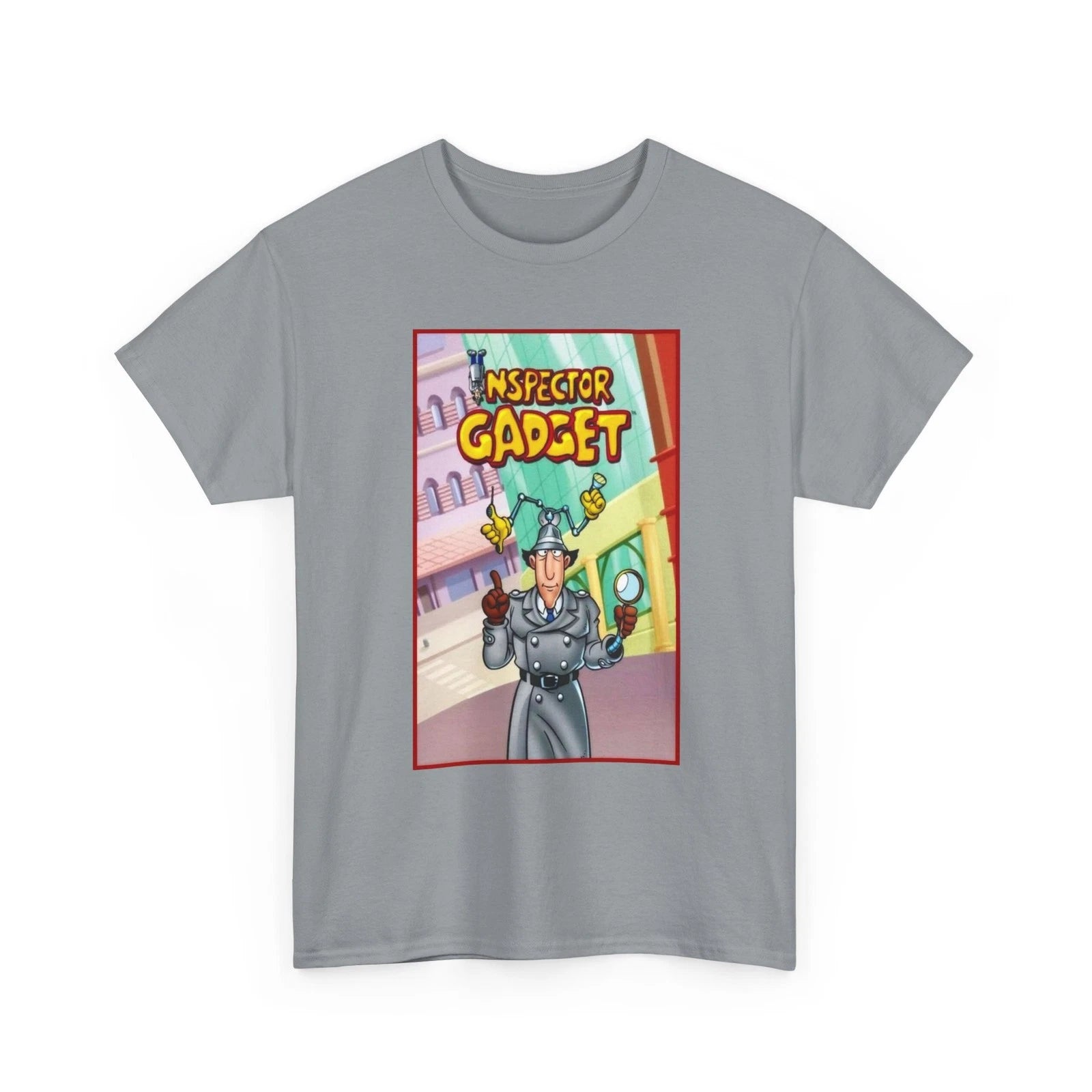 Inspector Gadget Unisex Heavy Cotton Tee, Cartoon Tee, Retro Pop Culture T-Shirt