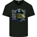 A Chameleon Soldier Mens V-Neck Cotton T-Shirt