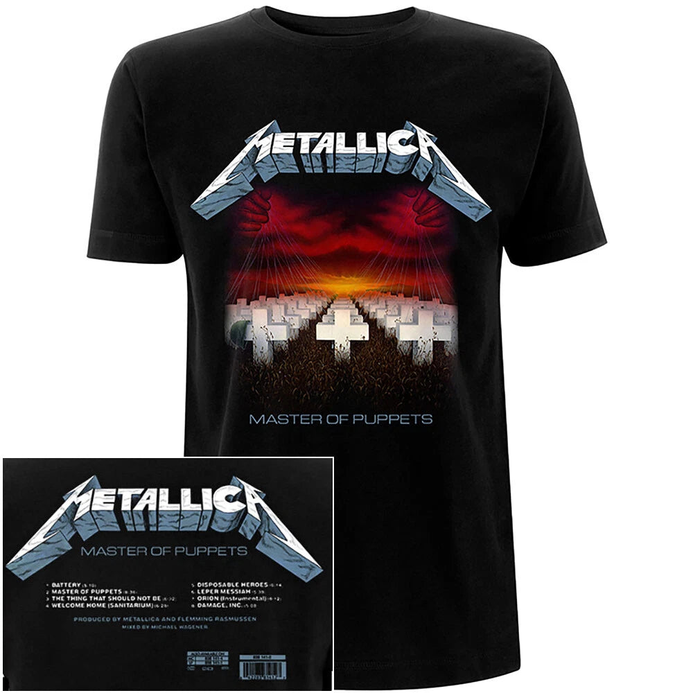 Metallica Master Of Puppets Tracks Shirt S-XXL Official T-Shirt New
