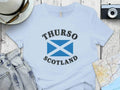 Thurso Scotland Flag Graphic Design T-Shirt