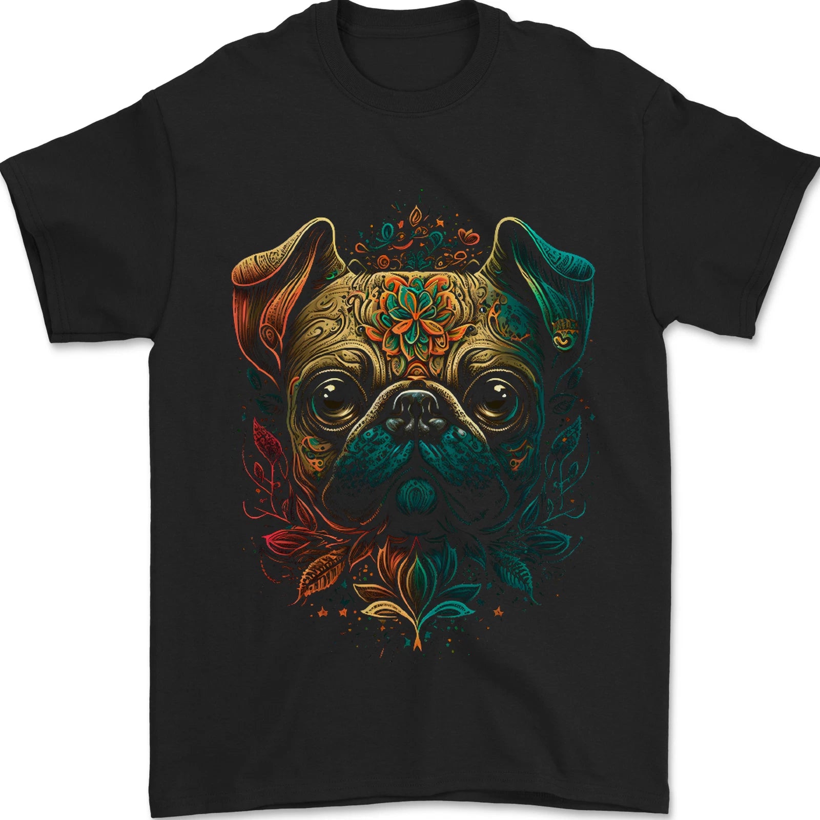 A Cool Pug Dog Mens T-Shirt 100% Cotton