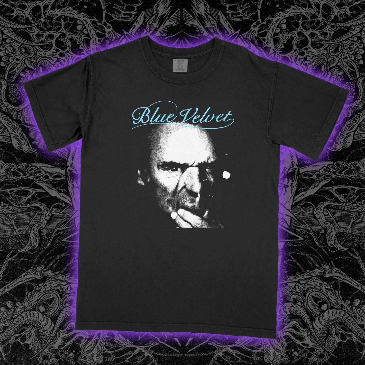 Blue Velvet T-Shirt David Lynch Movie Graphic Tee Cult Classic Noir Unisex Cotto