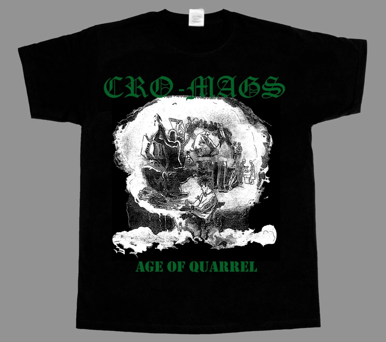 CRO-MAGS THE AGE OF QUARREL'86 NEW BLACK SHORT/LONG SLEEVE T-SHIRT
