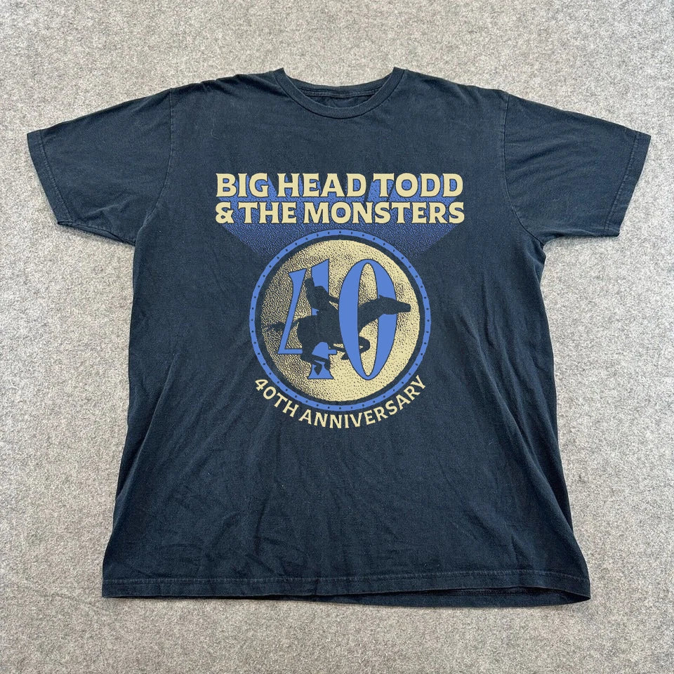VTG Big Head Todd and the Monsters Band 40th Anniversary S to 5XL Shirt CK684