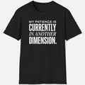 My Patience Is In Another Dimension Shirt Funny Sarcastic Tee Joke Graphic Gift