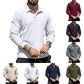 Long Sleeve Stand Collar Button Shirts for Men Stylish and Comfortable
