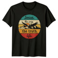 Jesus The Way The Truth Mens T-Shirt Bible Verse Christian Gift For Him