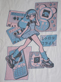 Lazy Gamer T-Shirt Men's Sz XL Anime Japanese Y2K Girl Retro Style Motif Tee