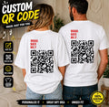 Personalised Wana Date Me Custom QR Code T Shirt Unisex Funny Gift Tee UK