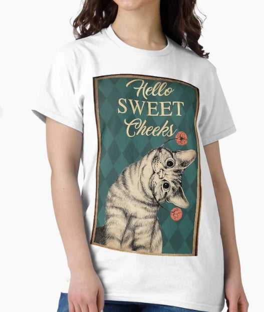 Cute Tabby Cat quotes Gift T-Shirt