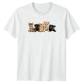 Adorable Peeking Cats Dogs Group T-Shirt Cute Animals Pets Birthday Gift For Him
