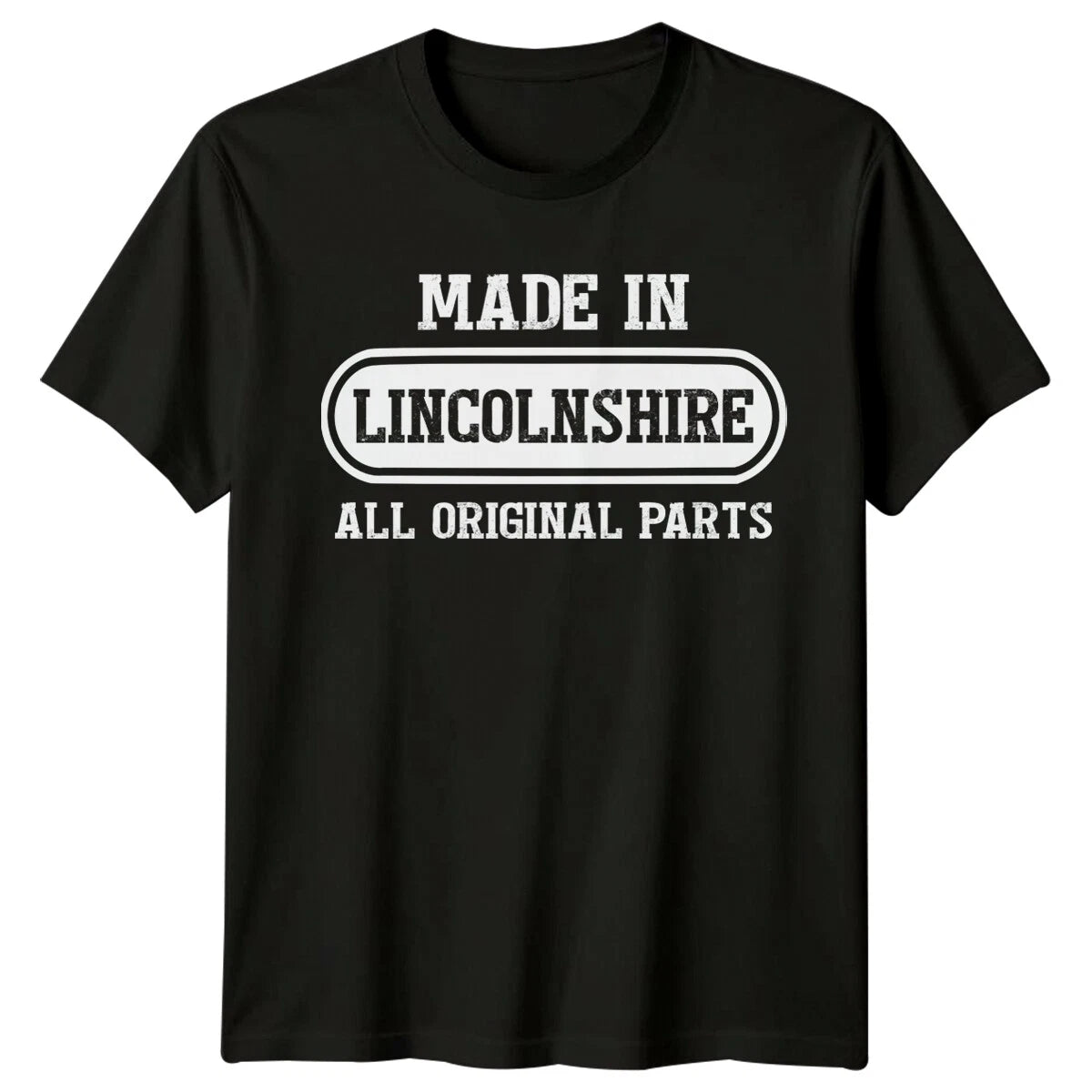 Made In Lincolnshire All Original Parts Mens T-Shirt Travel Gift
