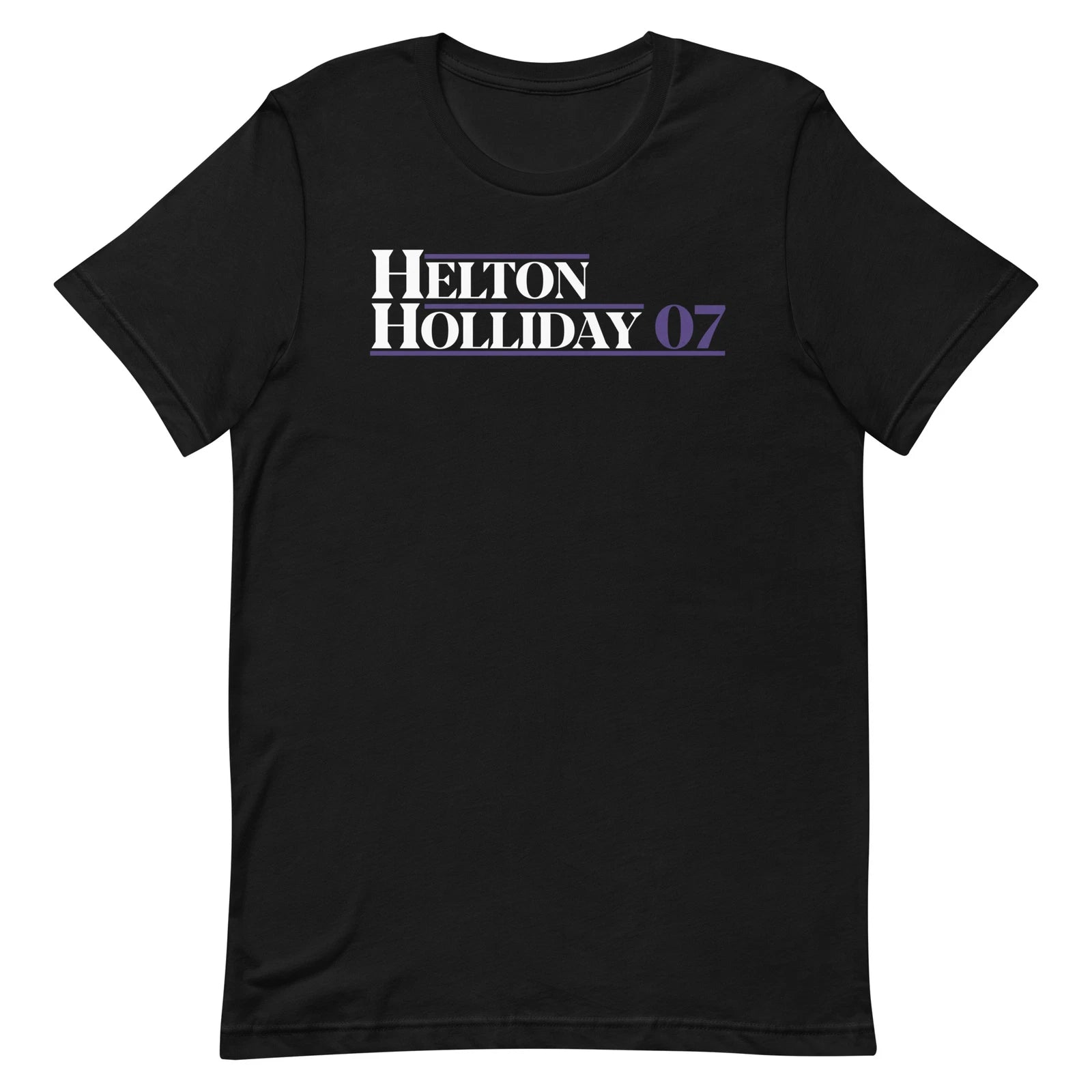 TODD HELTON & MATT HOLLIDAY Colorado Rockies T-SHIRT Retro 2007 World Series Tee