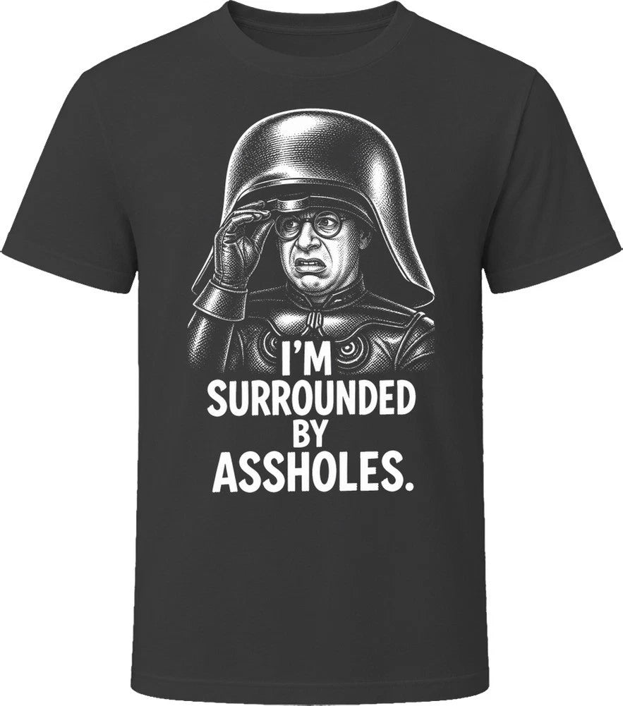 Dark Helmet Surrounded Spaceballs Funny 80s Comedy T Shirt