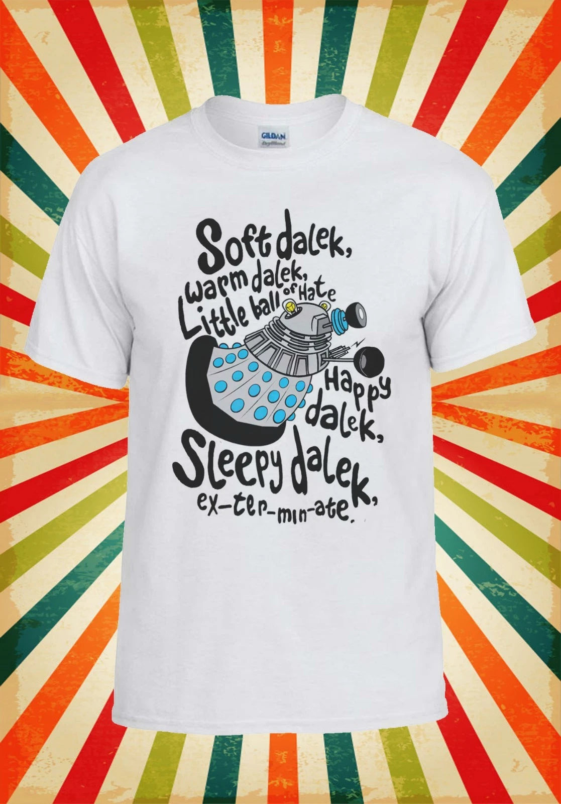 Soft Warm Sleepy Little Dalek Funny Men Women Vest Tank Top Unisex T Shirt 1864