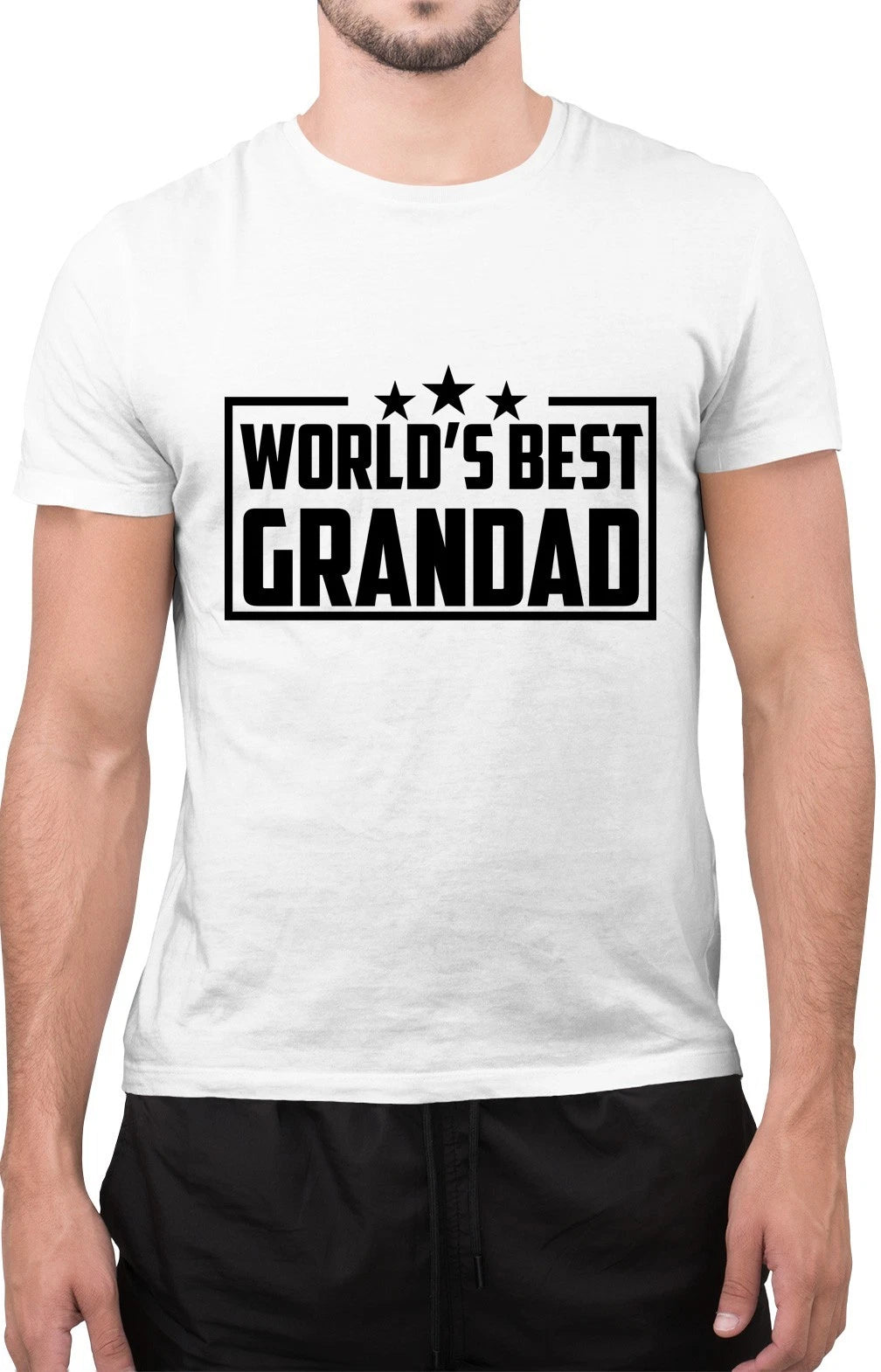Funny World's Best Grandad Fathers Day Grandpa Cute Superhero T-Shirt