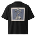 "Jelonek framed" Unisex Organic Oversized High Neck T-Shirt
