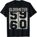 Funny 60 Years Old Oldometer Vintage 60th Birthday Odometer Gift Unisex T-Shirt