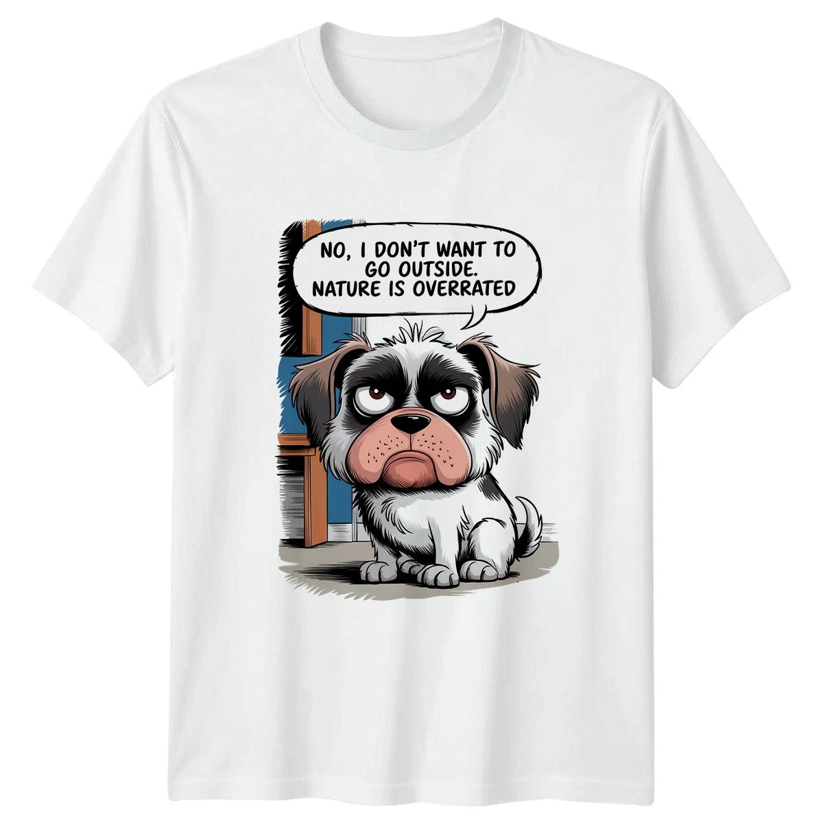 No I Dont Want To T-Shirt Grumpy Introvert Dog Gift For Him And Her