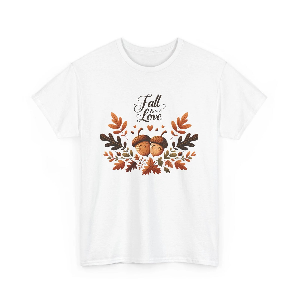 Fall Aesthetic T-Shirt | Autumn Leaves Pumpkin Tee | Fall in Love with Leaves