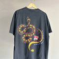 Vintage REPRINT Marlboro Snake Pass T Shirt Western Faded Black Pocket Rare