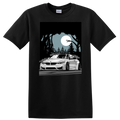 Car T Shirt Cool Graphic Design Night Scene Tee Modern Coupe Illustration